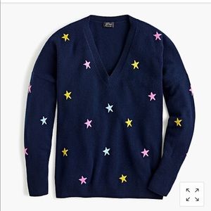 J. Crew Cashmere Star Sweater